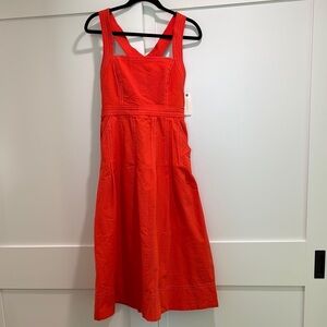 Maeve Tangerine Midi Dress Size 2
